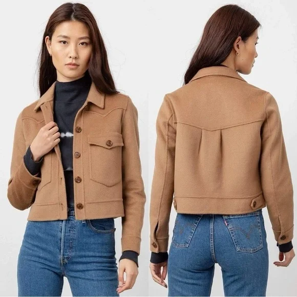 Rails Easton Camel Brown Wool Jacket Size Large New With Tags - Picture 1 of 7